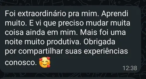 Depoimento de participante