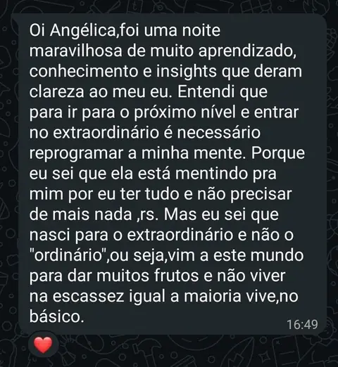 Depoimento de participante